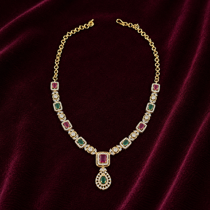 MARAGATHAMAANIKAM NECKLACE SET