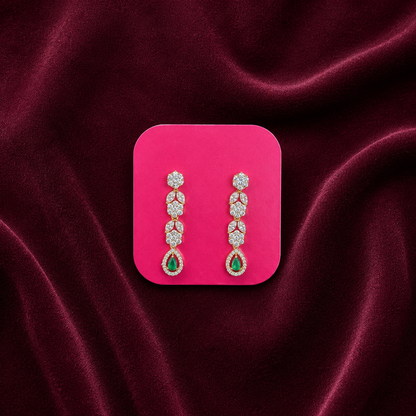 AATHIRAI EMERALD NECKLACE SET