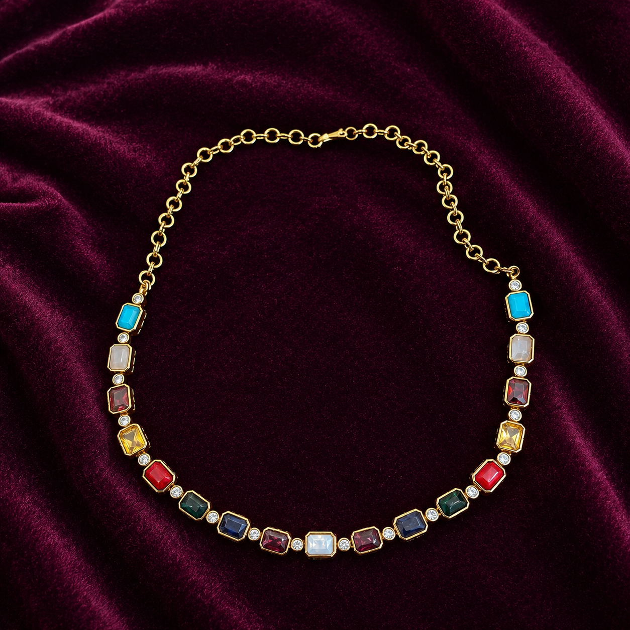 NAVAMANI NECKLACE SET