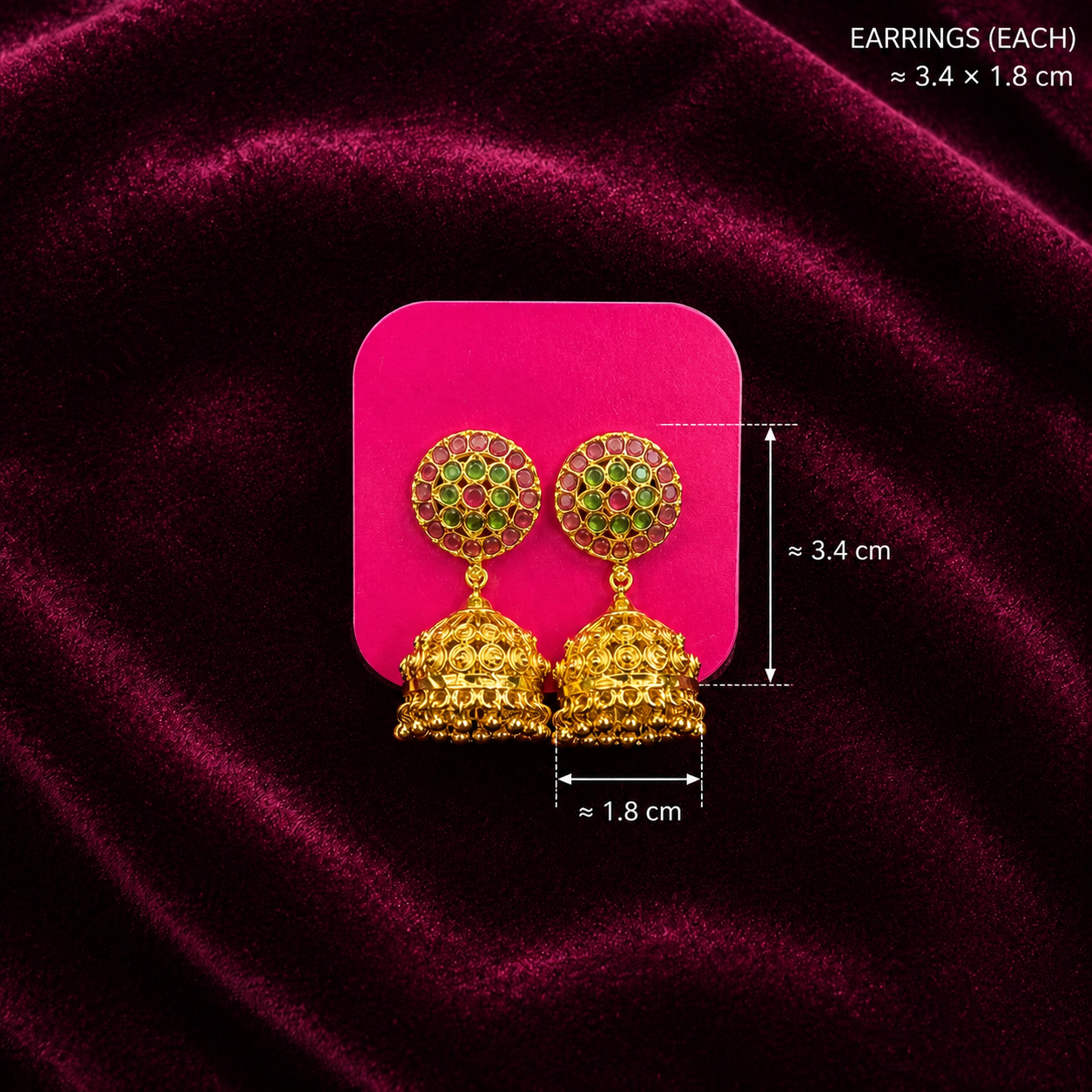 SEMMARAGADHAM JHUMKA