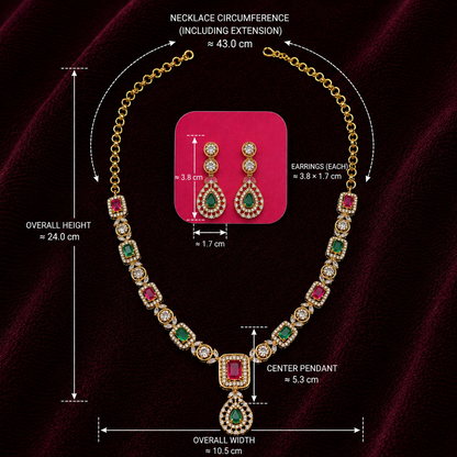 MARAGATHAMAANIKAM NECKLACE SET