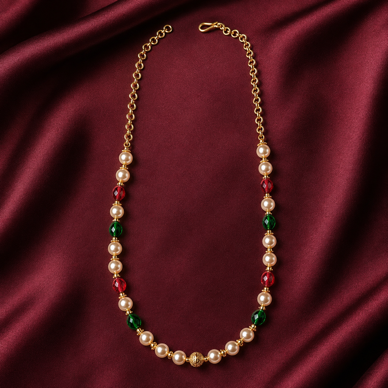 PAVIZHINI CRYSTAL NECKPIECE