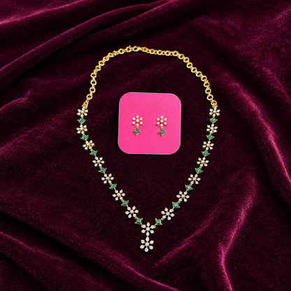 MARAGATHAMATHI NECKLACE SET