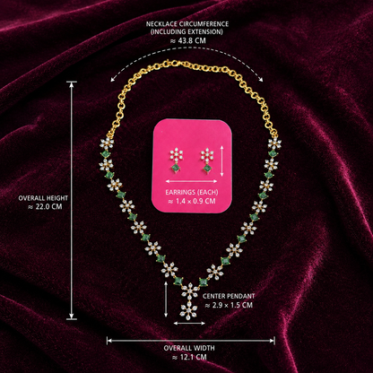 MARAGATHAMATHI NECKLACE SET