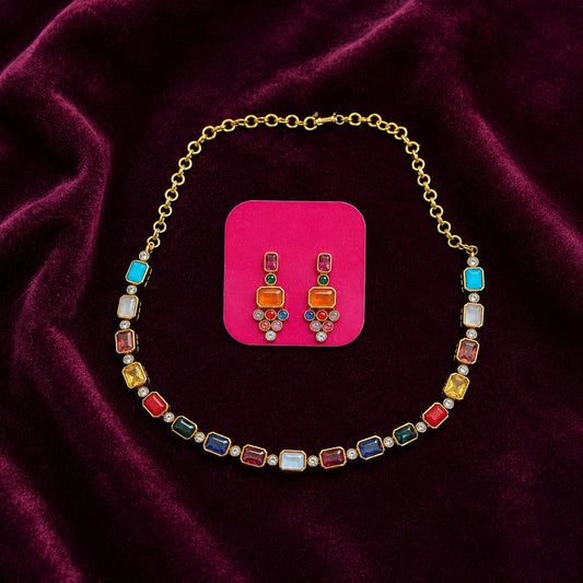 NAVAMANI NECKLACE SET